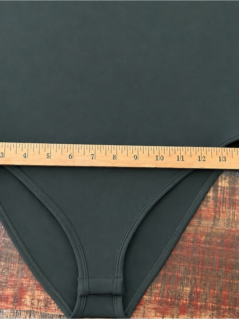 New Zenana Outfitters Army Green Scoop-Neck One-Piece Bodysuit Size L/XL NWOT - Picture 10 of 11